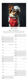 Dashing Dogs Wall Calendar 2026 – AI Dog Portraits by Charles Sainsbury-Plaice Slim Vertical Planner