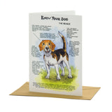 "Know Your Dog" Beagle Greeting Card by Dick Twinney