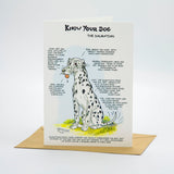 Dalmation Dog Greeting Card by Dick Twinney