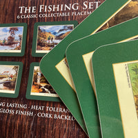 Set of 6 Cartoon Fly Fishing Themed Placemats by Thelwell