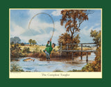 Set of 6 Cartoon Fly Fishing Themed Placemats by Thelwell