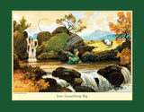 Set of 6 Cartoon Fly Fishing Themed Placemats by Thelwell