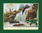 Set of 6 Cartoon Fly Fishing Themed Placemats by Thelwell