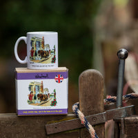 Thelwell horse riding and pony mug. Fallen rider