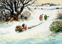 2025 Thelwell Horse and Pony Christmas Card Pack – Set of 8 Classic Humorous Cards with Envelopes