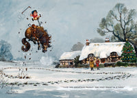 2025 Thelwell Horse and Pony Christmas Card Pack – Set of 8 Classic Humorous Cards with Envelopes