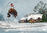 2025 Thelwell Horse and Pony Christmas Card Pack – Set of 8 Classic Humorous Cards with Envelopes