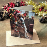 Jack Russell christmas Card– A5 Countryside Dog Greeting
