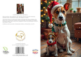 Jack Russell christmas Card– A5 Countryside Dog Greeting