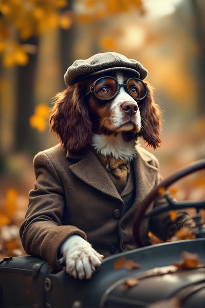 Montagu the Springer Spaniel | Dog Greeting Card (A5) – Country Estate Edition by Countryside Greetings