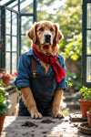 Monty the Golden Retriever | Dog Greeting Card (A5) – Gardening Edition by Countryside Greetings