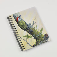 Bird themed A6 lined notebook. Woodpecker by Dick Twinney