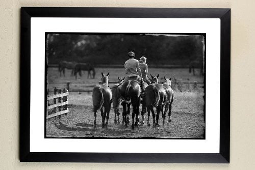 Polo and horse limited edition framed print. Evening Exercise by Charles Sainsbury-Plaice