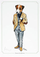 Jack Russell print. Parson Jack Russell by Bryn Parry