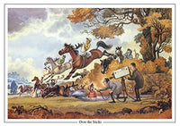 Horse Racing Greeting Card "Over the Sticks" by Norman Thelwell