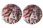Grey Partridge Feather (No.1) Drinks Coasters MkII x2