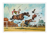 Fun horse racing print. Photo Finish by Thelwell