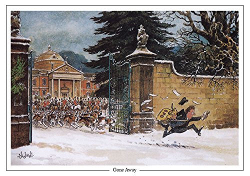 Horse and Hunting Greeting Card. Gone Away by Norman Thelwell