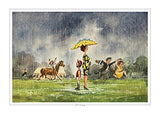 Soft Going Horse Racing print by Norman Thelwell.