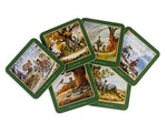 Set of six Thelwell Shooting Coasters