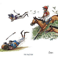 Horse riding greeting card by Bryn Parry. The Turf Club
