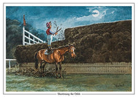 Horse Racing Greeting Card "Shortening the Odds" by Norman Thelwell
