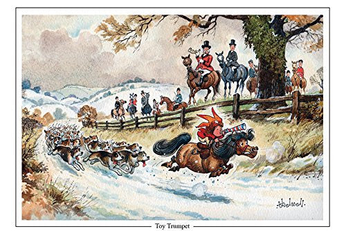 Horse and Hunting Greeting Card "Toy Trumpet" by Norman Thelwell