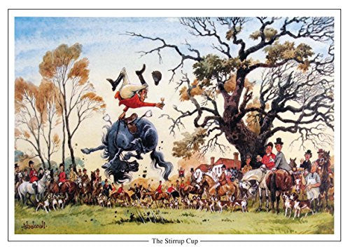 Horse and Hunting Greeting Card "The Stirrup Cup" by Norman Thelwell