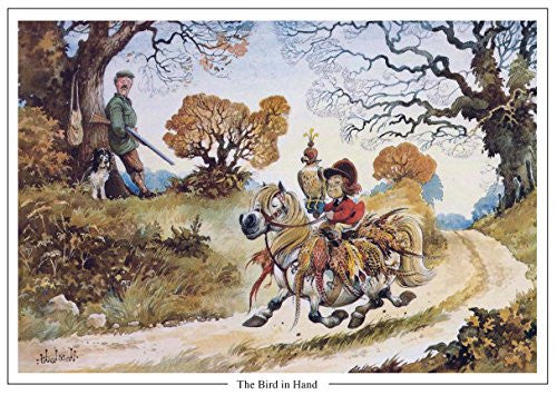 Horse or Pony Greeting Card "The Bird in Hand" by Norman Thelwell