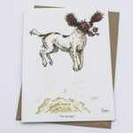 Springer Spaniel Dog Greeting Card by Bryn Parry