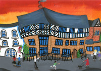 Ludlow Greeting Card. Castle Lodge by Amanda Skipsey