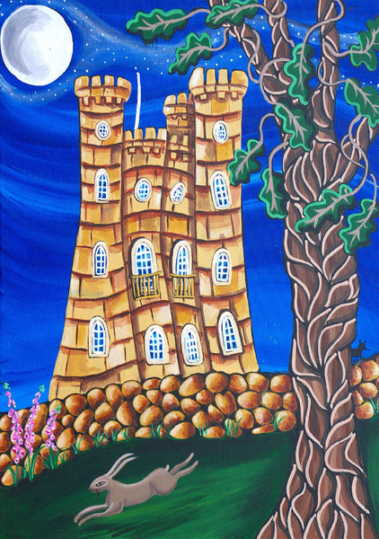 Cotswolds Greeting Card. Broadway Tower by AK Skipsey