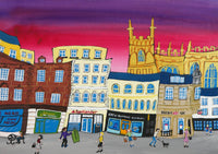 Cirencester Greeting Card by Amanda Skipsey. Classic Cotswolds