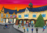 Tetbury Greeting Card by Amanda Skipsey. Classic Cotswolds