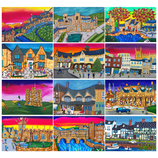 Cotswolds Towns, Villages and landmarks greeting card collection by Amanda Skipsey 