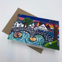 Llanidloes greeting card by Amanda Skipsey