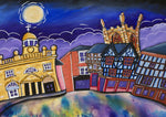 Welsh Borders Greeting Card. Ludlow Town  by Amanda Skipsey