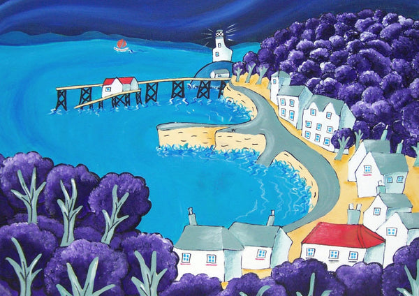 Welsh Seaside Greeting Card. The Mumbles
