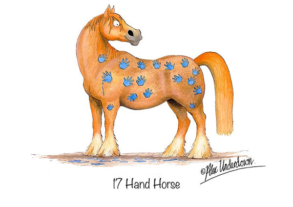 Horse greeting card "17 Hand Horse" by Alex Underdown.