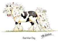 Bad Hair Day cartoon greeting card by Alex Underdown