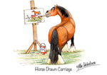 Horse greeting card "Horse Drawn Carriage" by Alex Underdown.