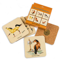 Horse and Pony Drinks Coasters by Alex Underdown