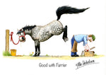 Horse greeting card. Good with Farrier by Alex Underdown