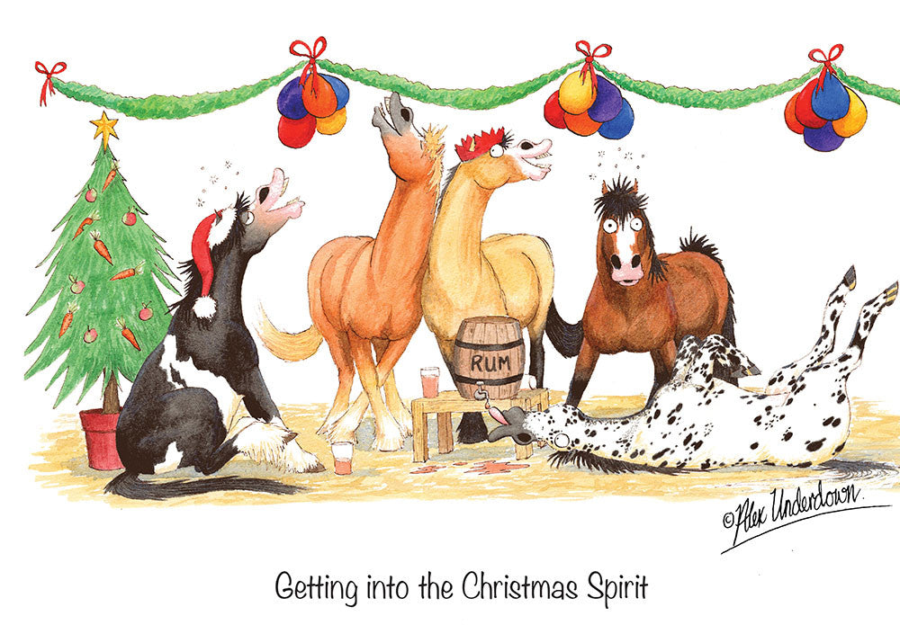 Horse, Hound and Farm Animal Christmas Cards Multipack by Alex Underdo ...