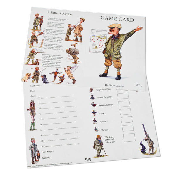 Shoot Game Cards. The Shoot Captain by Bryn Parry