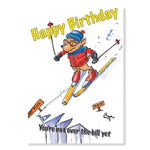 Skiing Birthday Card by Bryn Parry