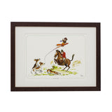 Horse and hunting print signed limited edition. Flying Fox by Bryn Parry. Available framed or mounted only
