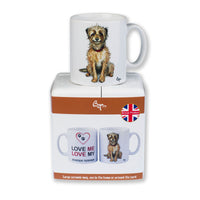 Border Terrier Mug by Bryn Parry