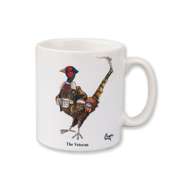 Pheasant Shooting Mug. The Veteran by Bryn Parry