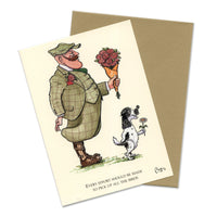 Cocker Spaniel dog cartoon greeting card by Bryn Parry